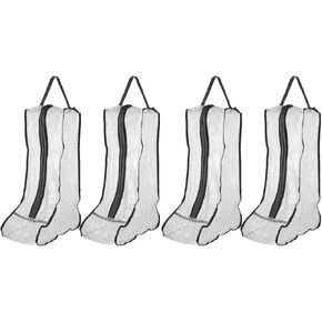 INOOMP 4 Pcs Boot Storage Bag Clear Shoe Cases Storage Shoe Box Clear Storage Bags Sundries Packaging Bag Cloth Shoe Bags Zipper Shoe Bag Home Supply Shoe Bag with Zipper Boots Pouch Pvc in Kuwait