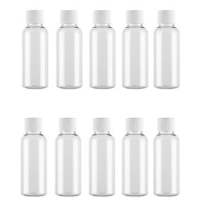 12pcs 30ml 1oz Empty Refillable Clear Plastic Bottles with Screw Caps Travel Cosmetic Container for Lotion Toner Makeup Water