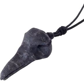 EDEN'S CALL Natural Carved Stone Pendant Necklace for Men and Women Adjustable Cord Crystal Stone Figurine Necklace