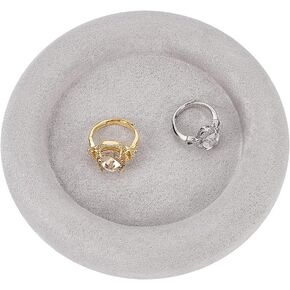 صينية عرض المجوهرات المخملية، حامل مجوهرات أخضر مستطيل، طبق عرض منظم تخزين حلية للنساء، أقراط حلقية وقلادة وسوار وساعة لوحة مجوهرات مخملية in Kuwait