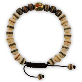 Embedded Medicine Bracelet Yoga Healing Beads Adjustable Wrist Mala Many Color Choices (White/Black/) in Kuwait
