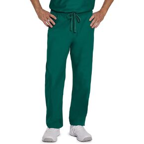 Landau Men's Essentials Unisex Relaxed Fit 1-Pocket Drawstring Scrub Pants 7602