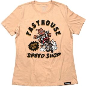 FASTHOUSE Women's Wolfpack Short Sleeve Tee, Sand Dune