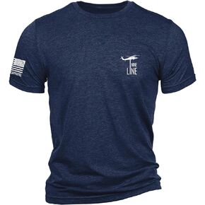 Nine Line Core Dropline Triblend Unisex T-Shirt Veteran Owned and Operated Patriotic Apparel