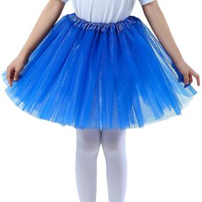 Tutu Skirt Girls Kids Toddlers 5 Layer Tulle Multicolor Princess Ballet Party Dress 2 to 8 Years