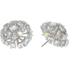 Kate Spade New York Women's Beaming Bright Studs Clear/Silver Regular