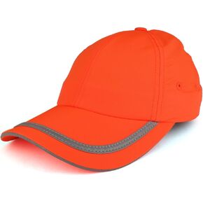 Trendy Apparel Shop Reflective Stripes High Enhanced Visibility Unstructured Safety Cap