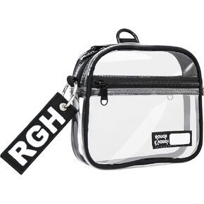 Rough Enough TSA Approved Toiletry Bag Clear Travel Bags For Toiletries Cosmetic Bag 311 Quart Size Carry on Airport TSA Compliant Bag Black