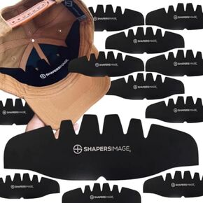 25 Count (Black with Logo) Paperboard Baseball Cap Crown Inserts- Ideal for Retailers, Wholesalers, Distributors, Manufacturers