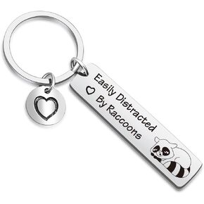 Raccoon Keyring Thanksgiving Jewelry Best Friend Keychain Raccoon Mom Keyring