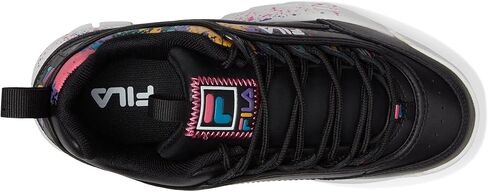 Fila Disruptor II DIY (طفل كبير) أسود/أبيض/وردي صادم 4.5 طفل كبير M in Saudi Arabia