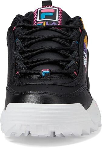 Fila Disruptor II DIY (طفل كبير) أسود/أبيض/وردي صادم 4.5 طفل كبير M in Saudi Arabia