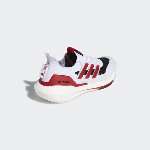 adidas Nebraska Ultraboost 21 Shoes Men's, White, Size 10.5 in Saudi Arabia
