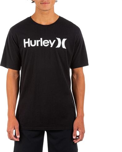 Hurley Men's Everyday Washed One and Only Solid T-Shirt, Black, Large in Saudi Arabia