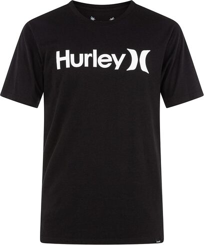 Hurley Men's Everyday Washed One and Only Solid T-Shirt, Black, Large in Saudi Arabia