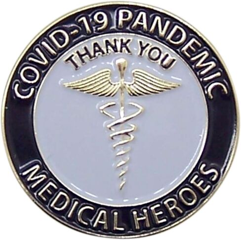 Wowser Medical Heroes Thank You COVID-19 Lapel Pin, 1 1/4 Inches (Set of 1) in Saudi Arabia