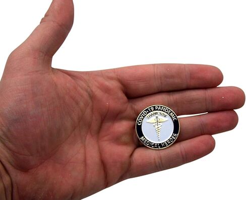 Wowser Medical Heroes Thank You COVID-19 Lapel Pin, 1 1/4 Inches (Set of 1) in Saudi Arabia