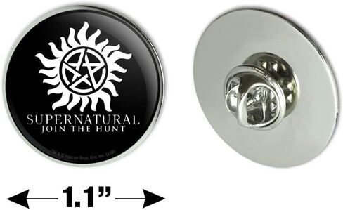 Supernatural Anti Possession Symbol Metal 1.1" Tie Tack Hat Lapel Pin Pinback in Kuwait