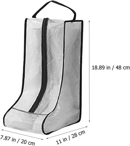 INOOMP 4 Pcs Boot Storage Bag Clear Shoe Cases Storage Shoe Box Clear Storage Bags Sundries Packaging Bag Cloth Shoe Bags Zipper Shoe Bag Home Supply Shoe Bag with Zipper Boots Pouch Pvc in Kuwait