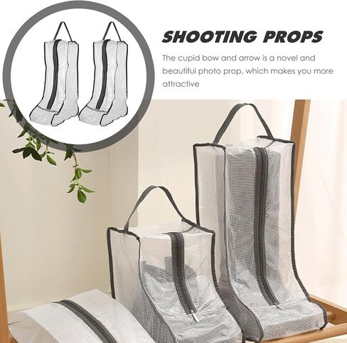 INOOMP 4 Pcs Boot Storage Bag Clear Shoe Cases Storage Shoe Box Clear Storage Bags Sundries Packaging Bag Cloth Shoe Bags Zipper Shoe Bag Home Supply Shoe Bag with Zipper Boots Pouch Pvc in Kuwait
