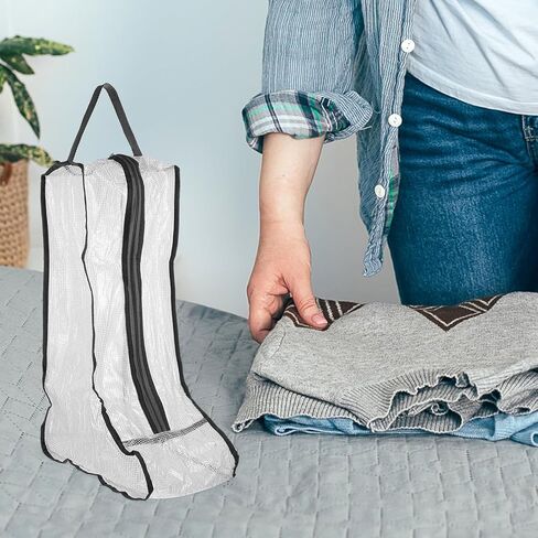 INOOMP 4 Pcs Boot Storage Bag Clear Shoe Cases Storage Shoe Box Clear Storage Bags Sundries Packaging Bag Cloth Shoe Bags Zipper Shoe Bag Home Supply Shoe Bag with Zipper Boots Pouch Pvc in Kuwait