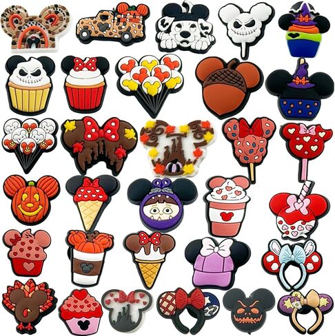 31 PCS Shoe Charms for Shoe Charms, Clog Decoration Cartoon Anime Charms Shoe Accessories, Cartoon Pvc Shoe Charms Decoration for Teens Boys Girls Men Women Party Birthday in Kuwait