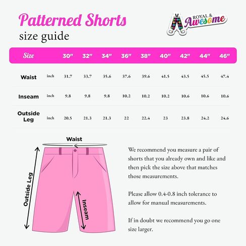 شورت جولف منقوش للرجال من Royal & Awesome in Kuwait