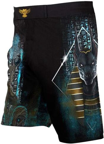 Raven Fightwear Men's The Gods of Egypt Anubis Shorts MMA Black in Saudi Arabia