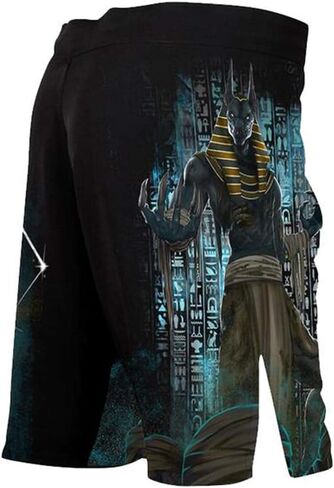 Raven Fightwear Men's The Gods of Egypt Anubis Shorts MMA Black in Saudi Arabia