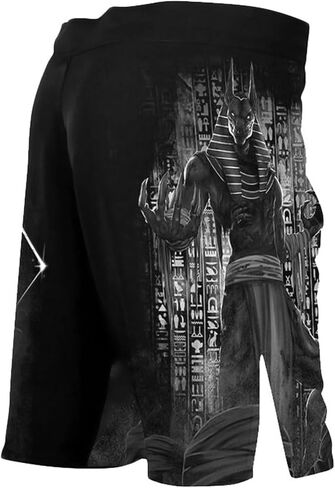 Raven Fightwear Men's The Gods of Egypt Anubis Shorts MMA Black in Saudi Arabia
