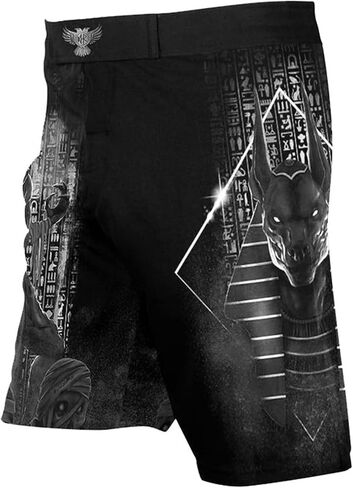 Raven Fightwear Men's The Gods of Egypt Anubis Shorts MMA Black in Saudi Arabia