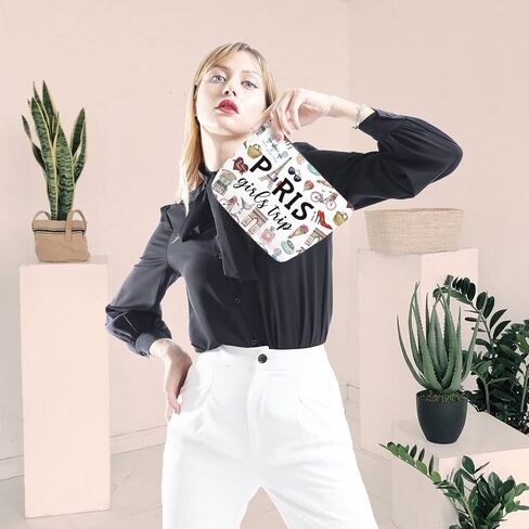 باريس الفتيات رحلة هدية باريس الفتيات هدية عطلة نهاية الأسبوع عطلة في باريس هدية باريس موضوع حقيبة السفر باريس أفق هدية لها فرنسا عطلة حقيبة ماكياج (رحلة الفتيات باريس) in Saudi Arabia