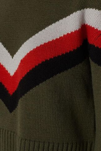 Rent the Runway Pre-Loved Chevron Sweater, Multicolored, X-Large in Saudi Arabia