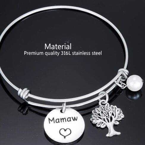 Mamaw Gifts Bracelet for Women Best Mamaw Ever Bracelets Maw Maw Present Ideas Jewelry for Mamaw Bracelet in Saudi Arabia
