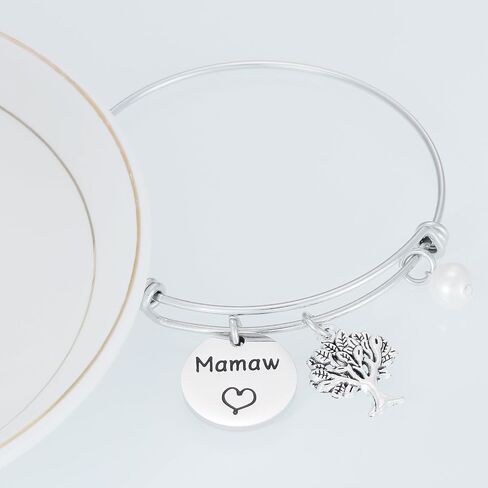 Mamaw Gifts Bracelet for Women Best Mamaw Ever Bracelets Maw Maw Present Ideas Jewelry for Mamaw Bracelet in Saudi Arabia