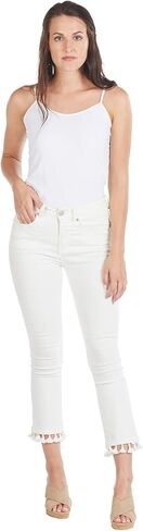 Mud Pie womens HARRISON TASSEL JEANS WH XS, White, X-Small US in Saudi Arabia