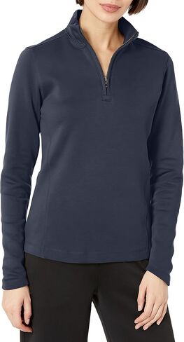 Cutter & Buck Women's Decatur Pima Long Sleeve Half-Zip Pullover in Saudi Arabia
