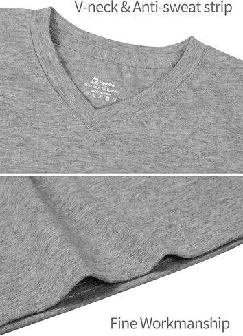 4 قطع من تي شيرت للأطفال الصغار برقبة على شكل حرف V وأكمام قصيرة للأطفال الصغار بطبقات أساسية من القمصان ذات الألوان الصلبة للأولاد والأطفال in Kuwait