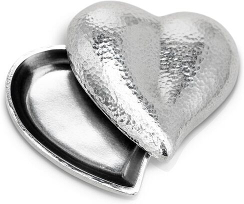 DANFORTH Heart Treasure Box, Pewter Keepsake Jewelry Box, Handcrafted in USA in Saudi Arabia