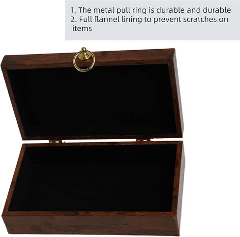 LXNUYYHYI Jewelry box with glass pattern for women.rings earrings necklaces bracelets watches glass jewelry storage box for men,brown vintage wind bead treasure box.（brown ） in Saudi Arabia