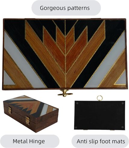 LXNUYYHYI Jewelry box with glass pattern for women.rings earrings necklaces bracelets watches glass jewelry storage box for men,brown vintage wind bead treasure box.（brown ） in Saudi Arabia