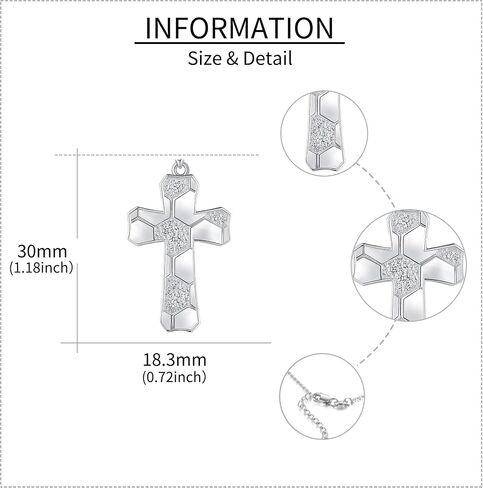 AXOMY Sports Cross Necklace 925 Sterling Silver Football Soccer Pendant Necklaces Football Jewelry Christian Religious Sports Gifts for Men Boys Women Footballer Soccer Lovers in Saudi Arabia