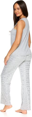 bebe Womens Pajama Sets, Logo Pajamas for Women with Sleeveless Top and Pajama Pants, PJ Set for Women in Saudi Arabia
