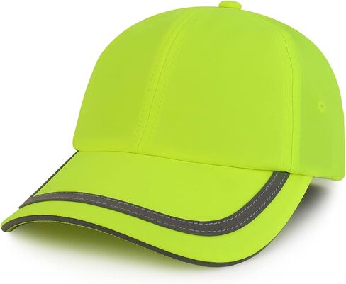 Trendy Apparel Shop Reflective Stripes High Enhanced Visibility Unstructured Safety Cap in Saudi Arabia