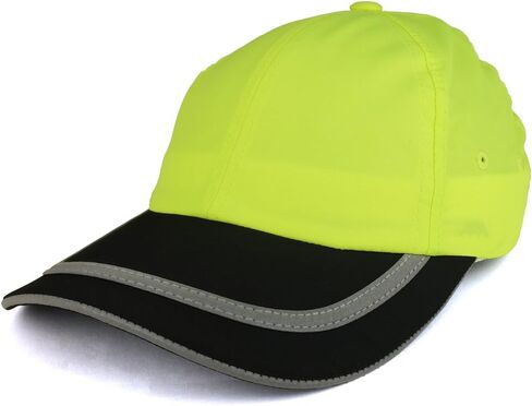 Trendy Apparel Shop Reflective Stripes High Enhanced Visibility Unstructured Safety Cap in Saudi Arabia