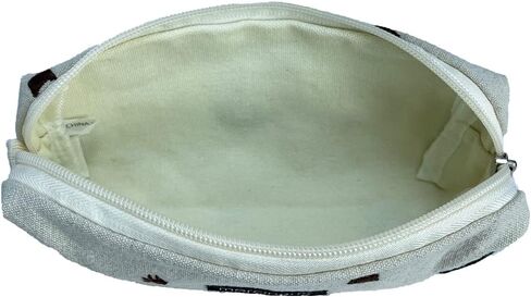 LETGO Preppy Makeup Bag Cosmetic Bag for Women,Small Makeup Bags for Purse Zipper Preppy Pencil Case Pouch for Women Preppy Stuff Shool Supplies(Coffee Brown) in Saudi Arabia