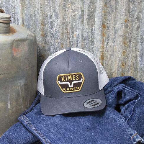 Kimes Ranch The Distance Trucker Snapback 6-Panel Hat Charcoal in Kuwait