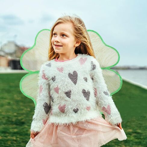 Halloween Fairy Wings for Girls, Halloween Dress Up Costume Accessories Sparkle Butterfly Angel Wings Costume Wings in Saudi Arabia