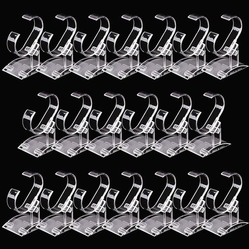 10 Pack Watch Display Stand, Clear Acrylic Watch Display Stand Holder, Watch Display Rack Holder Stand for Men Home or Store Use (A 10 Pack) in Saudi Arabia