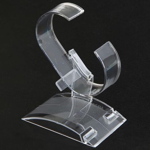 10 Pack Watch Display Stand, Clear Acrylic Watch Display Stand Holder, Watch Display Rack Holder Stand for Men Home or Store Use (A 10 Pack) in Saudi Arabia